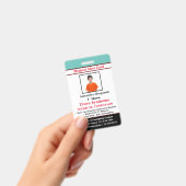 Badge Carte d'identification de l'ID d'alerte Médicale p (Manuel / portable)