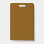Badge Carte d'Identification Professionnelle Marron (Arrière)