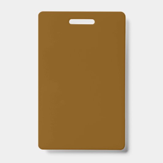Badge Carte d'Identification Professionnelle Marron (Avant)