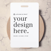 Badge Carte d'identification | Votre design téléchargé