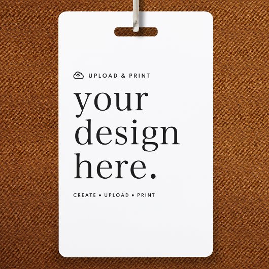 Badge Carte d'identification | Votre design téléchargé