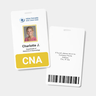 Badge Carte d'identité avec photo pour les employés d'un