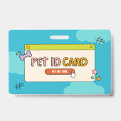 Badge Carte d'identité Blue Dog avec photo (Front)