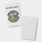 Badge Carte d'identité Bustin Bits (Avant & arrière)