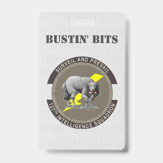Badge Carte d'identité Bustin Bits (Avant)