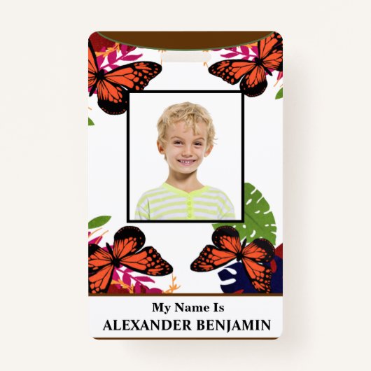 Badge Carte d'identité Carte d'identité Enfant étudiant (Devant)