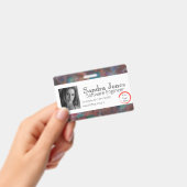 Badge Carte d'identité colorée (Horizontale) (Manuel / portable)