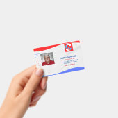 Badge Carte d'identité d'agent d'assurance (Manuel / portable)