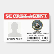 Carte d'identité d'agent secret personnalisée | Ob