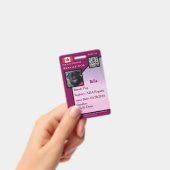 Badge Carte d'identité de chien de service insigne verti (Manuel / portable)