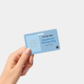 Badge Carte d'identité de chien de thérapie avec logo (Manuel / portable)