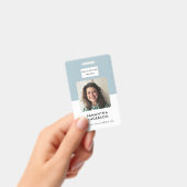 Badge Carte d'identité de conférence de bureau à nom min (Manuel / portable)