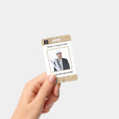 Badge Carte d'identité de employé avec photo Logo Code à (Manuel / portable)