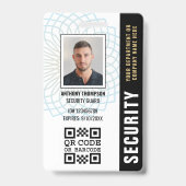 Badge Carte d'identité de la Garde de sécurité personnal (Front)
