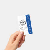 Badge Carte d'identité de l'agent de sécurité avec logo (Manuel / portable)