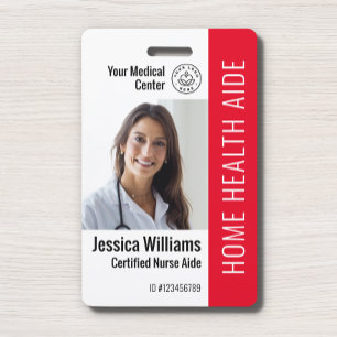 Badge Carte d'identité de l'aide à domicile Infirmière a