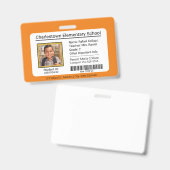Badge Carte d'identité de l'élève de l'école élémentaire (Avant & arrière)