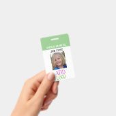 Badge Carte d'identité de l'employé - Carte d'identité a (Manuel / portable)