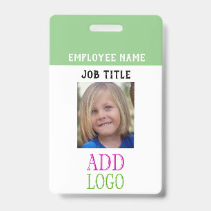 Badge Carte d'identité de l'employé - Carte d'identité a