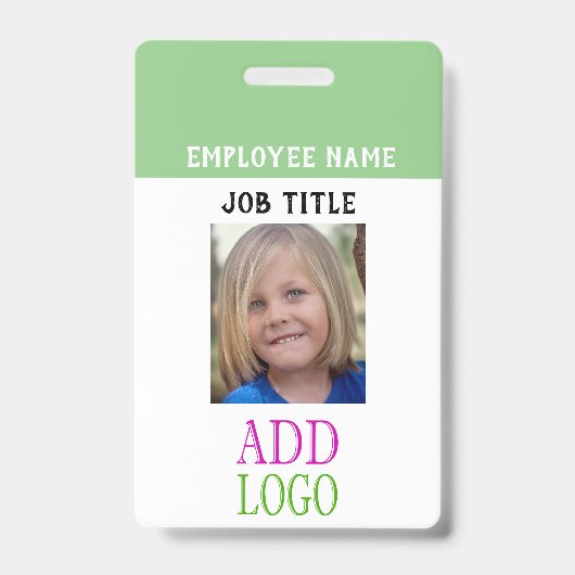 Badge Carte d'identité de l'employé - Carte d'identité a (Avant)