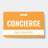Badge Carte d'identité de l'employé de la conciergerie d (Avant)