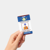Badge Carte d'identité de l'employé de l'entreprise (Manuel / portable)