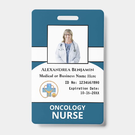 Badge Carte d'identité de l'employé de l'hôpital (Avant)