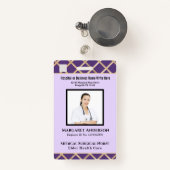 Badge Carte d'identité de l'employé infirmier personnali (Front with Retractable)