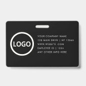 Badge Carte d'identité de l'employé Insigne de société m (Arrière)
