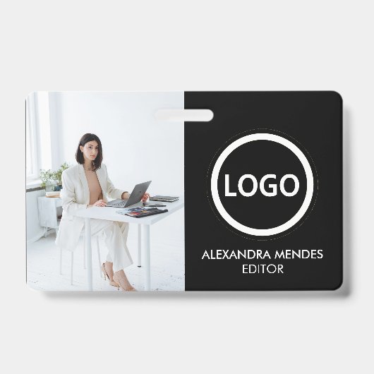 Badge Carte d'identité de l'employé Insigne de société m (Avant)