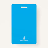 Badge Carte d'identité de l'employé Insigne du personnel (Dos)