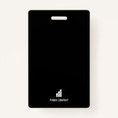 Badge Carte d'identité de l'employé Insigne moderne du p (Dos)