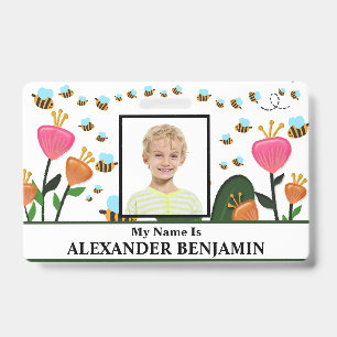 Badge Carte d'identité de l'enfant de l'école personnali