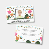 Badge Carte d'identité de l'enfant de l'école personnali (Avant & arrière)