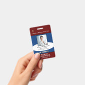 Badge Carte d'identité de l'enseignant du logo photo de (Manuel / portable)