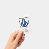 Badge Carte d'identité de l'enseignant Nom École Modèle (Manuel / portable)