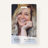 Badge Carte d'identité de l'entreprise | Moderne employé (Devant)