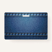 Badge Carte d'identité de l'étudiant Denim Jean (Dos)