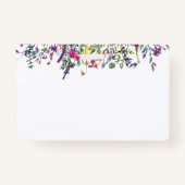 Badge Carte d'identité de l'étudiant fleur sauvage (Dos)