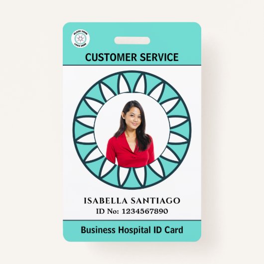 Badge Carte d'identité de l'hôpital d'affaires de l'empl (Devant)