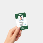 Badge Carte d'identité de l'infirmière de l'employé du c (Manuel / portable)