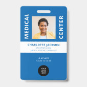 Badge carte d'identité de l'infirmière diplômée employée (Avant)