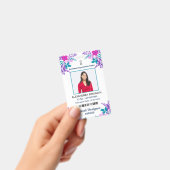 Badge Carte d'identité de nom de photo de l'employé pers (Manuel / portable)