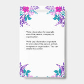 Badge Carte d'identité de nom de photo de l'employé pers (Arrière)