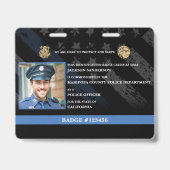 Badge Carte d'identité de policier (Avant)