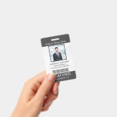 Badge Carte d'identité de professeur Nom École Modèle Ph (Manuel / portable)