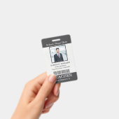 Badge Carte d'identité de professeur Nom École Modèle Ph (Manuel / portable)