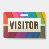 Badge Carte d'identité de visiteur (Arrière)