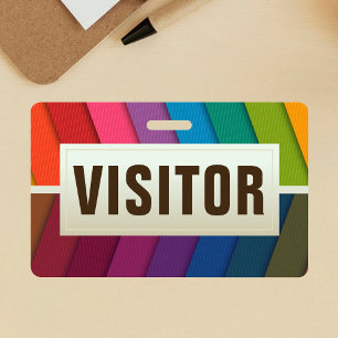 Badge Carte d'identité de visiteur
