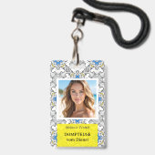 Badge Carte d'identité d'entreprise Great Dane (Avant avec lanière)
